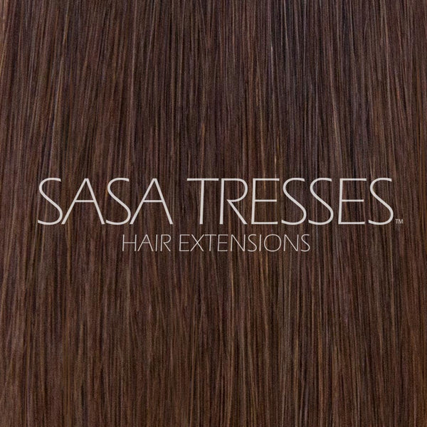 #4 True Brunette Clip In Hair Extensions - SASA TRESSES HAIR EXTENSIONS