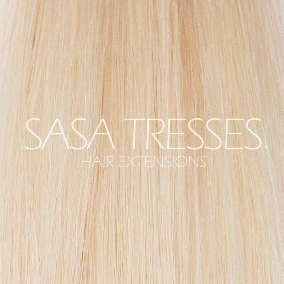 #60 Platinum Ice Clip In Hair Extensions - SASA TRESSES HAIR EXTENSIONS
