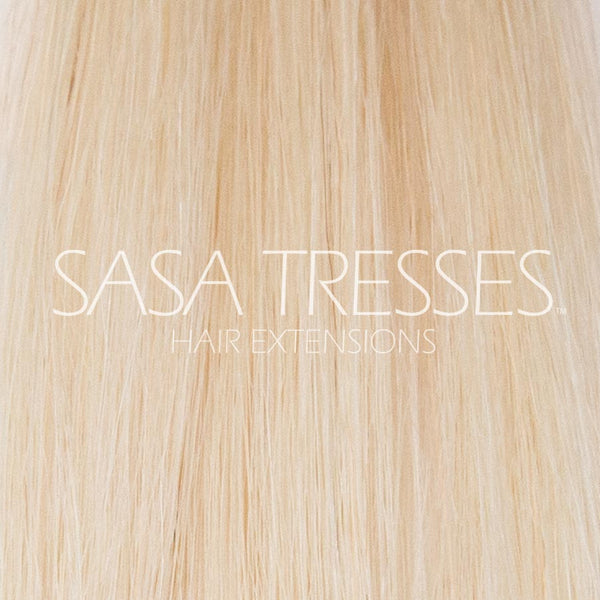 #60 Platinum Ice Clip In Hair Extensions - SASA TRESSES HAIR EXTENSIONS