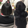 #1 Exotic Black Clip In Hair Extensions 18 inches - SASA TRESSES HAIR EXTENSIONS