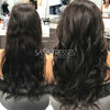 #1b Midnight Mimosa Clip In Hair Extensions 20 inches - SASA TRESSES